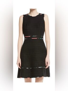 Kate Spade Sleeveless Blossom Trim Tweed Mini Dress Women’s Size 14 EUC